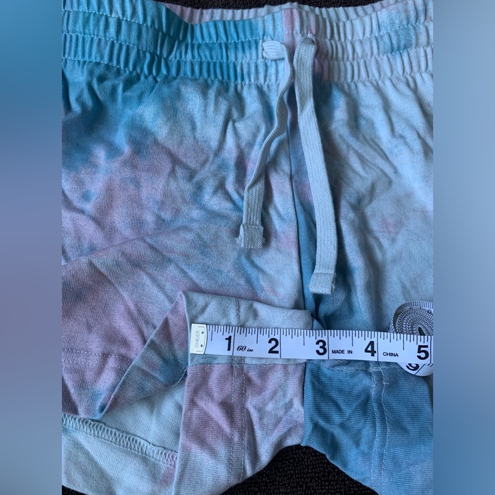 🍬Adidas Cotton Candy Drawstring Two Stripe Shorts - Women’s Large - Picture 6 of 10